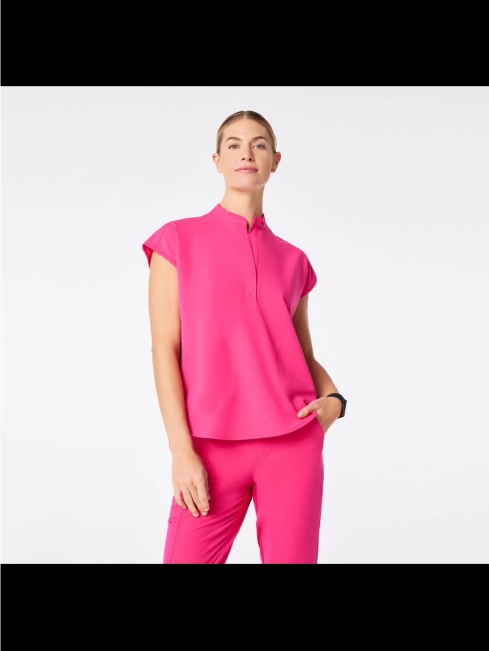 Figs Scrubs SUPER SET (2 tops + Pants) Shocking Pink, NEW W/ TAGS, ALL Size 2XL - Picture 2 of 11